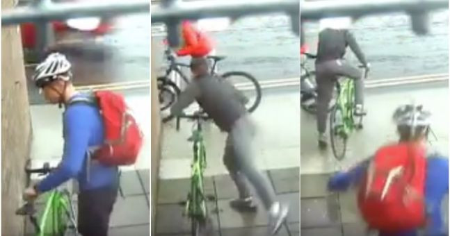  Σταμάτησε κλέφτη ποδηλάτου με τάκλιν